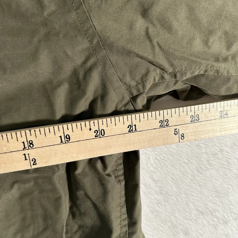 VTG Timberland Full Zip Windbreaker Jacket L Olive‎ Green Gorpcore Cabincore